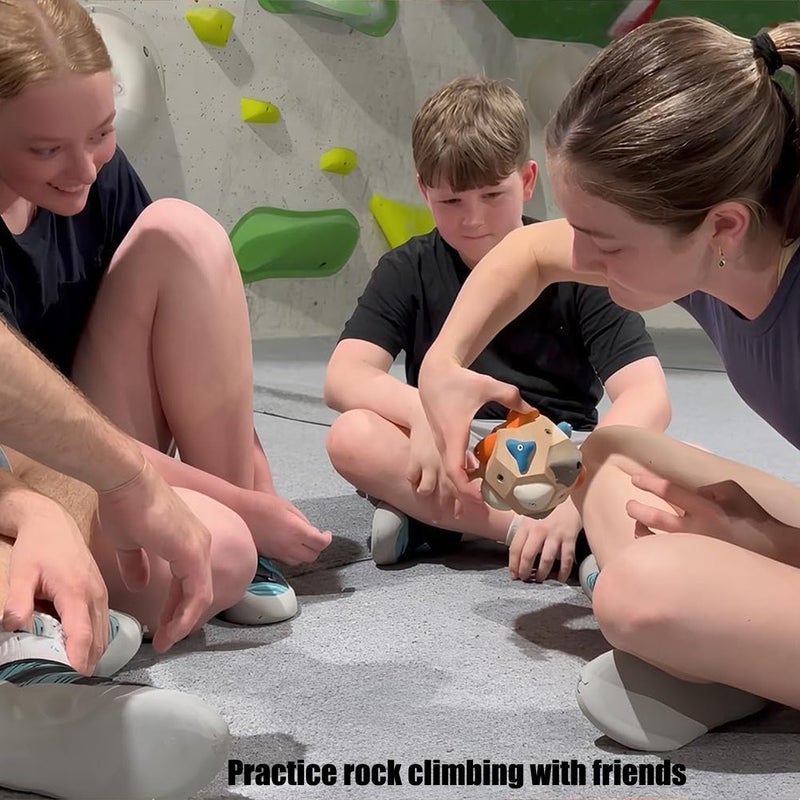 BRELIL Handcrafted Boulder Block - Build Strength and Precision, Rock Climbers Gift for Mountain Climbing Present, 3D Rock Climbing Training Ball for Finger Strength, Finger Training Tool for Climbers - Image 2